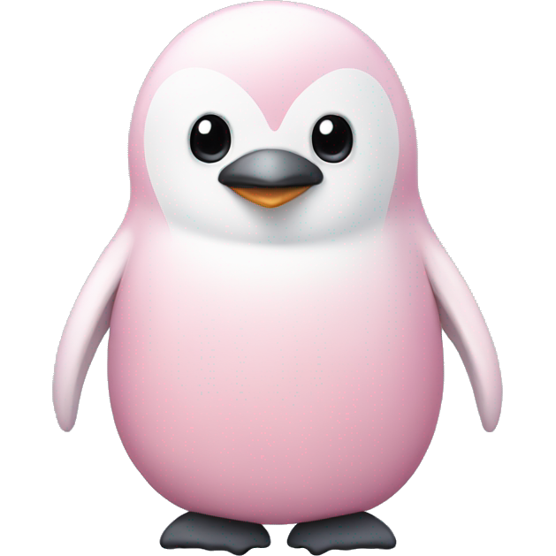 Pastel pink penguin
