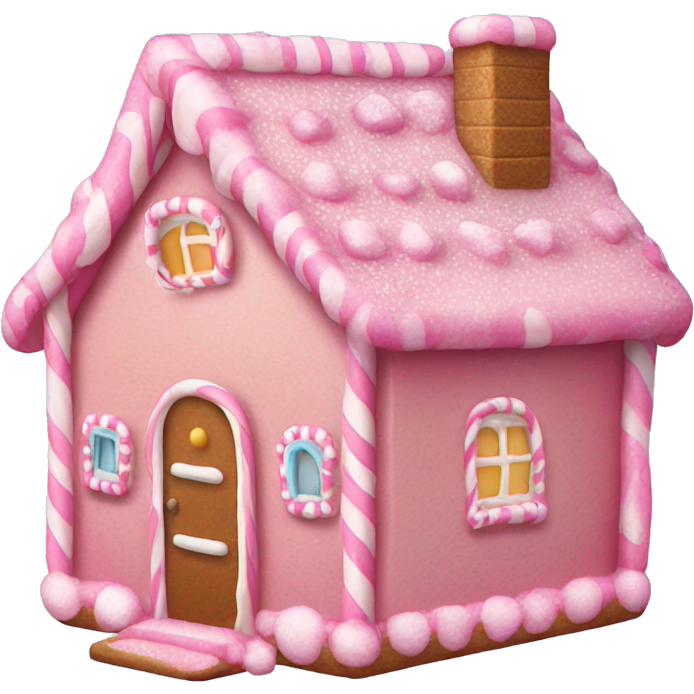 Pink gingerbread house