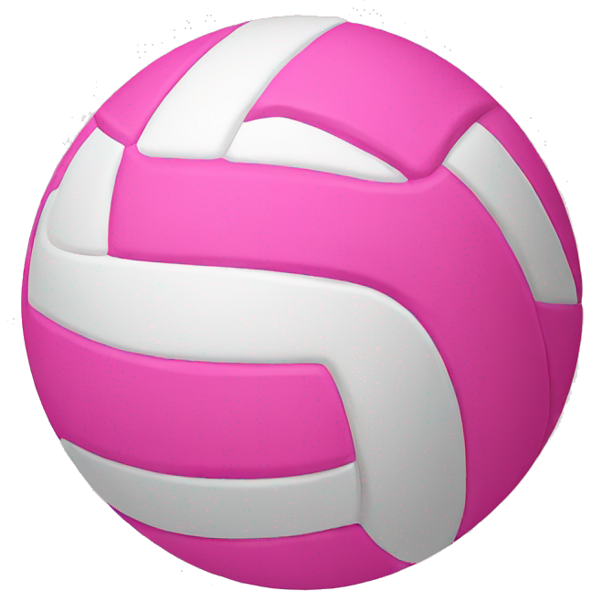 Pink volleyball