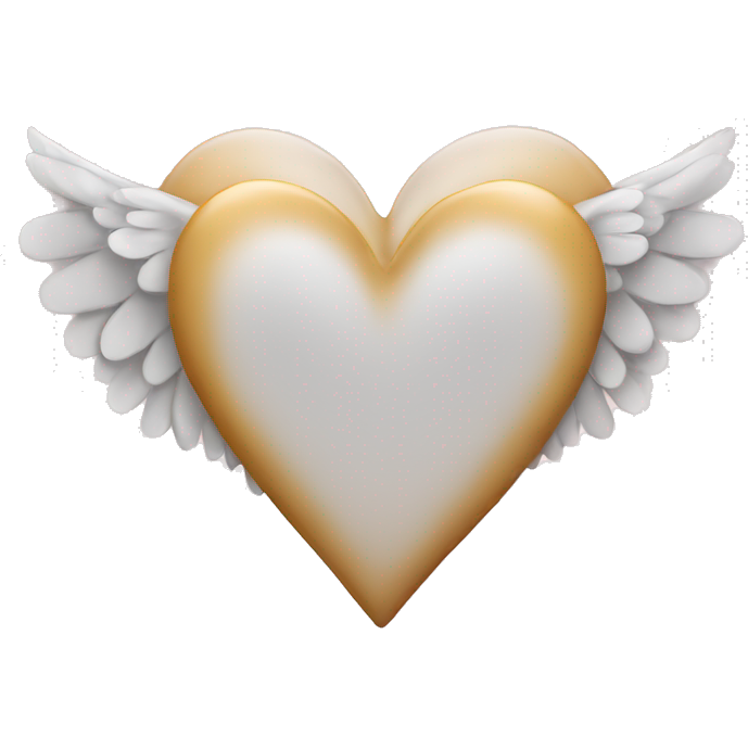 Heart with angel wings