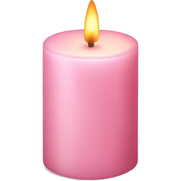 Light pink candle