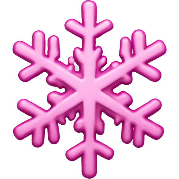 Pink snowflake