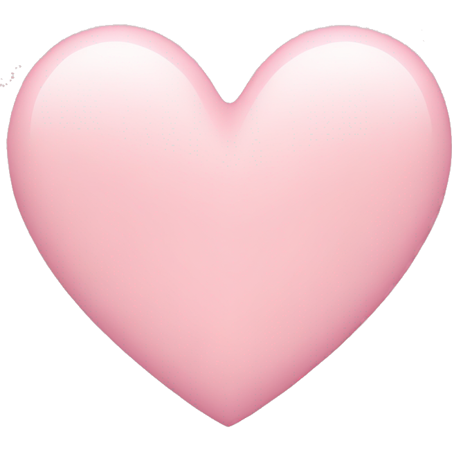 Pastel pink heart