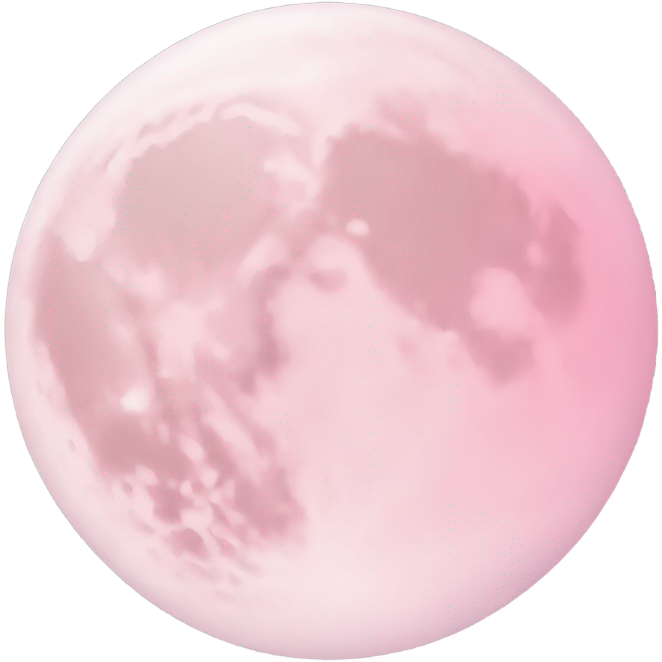 Pastel pink moon