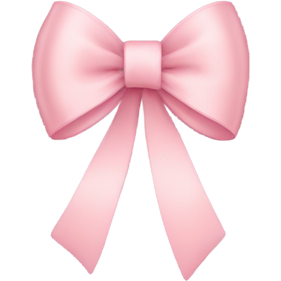 Light pink ribbon bow