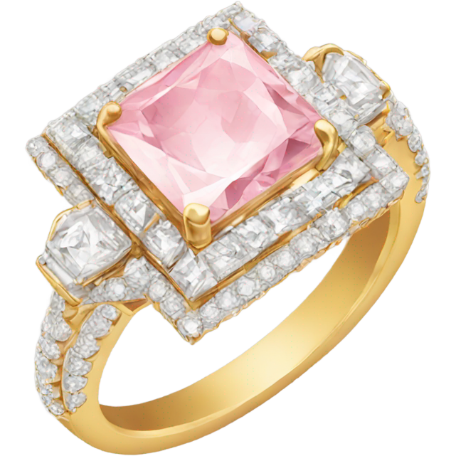 Pink diamond ring