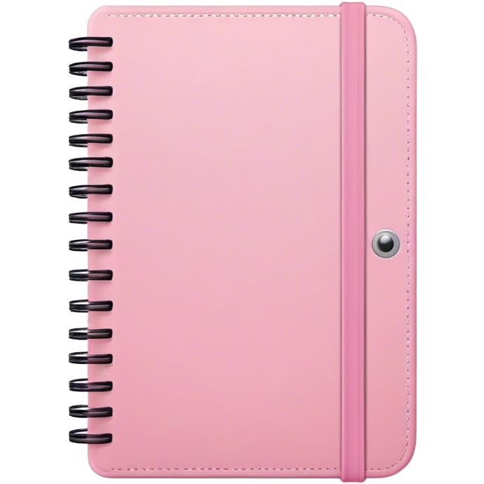 Light pink notebook