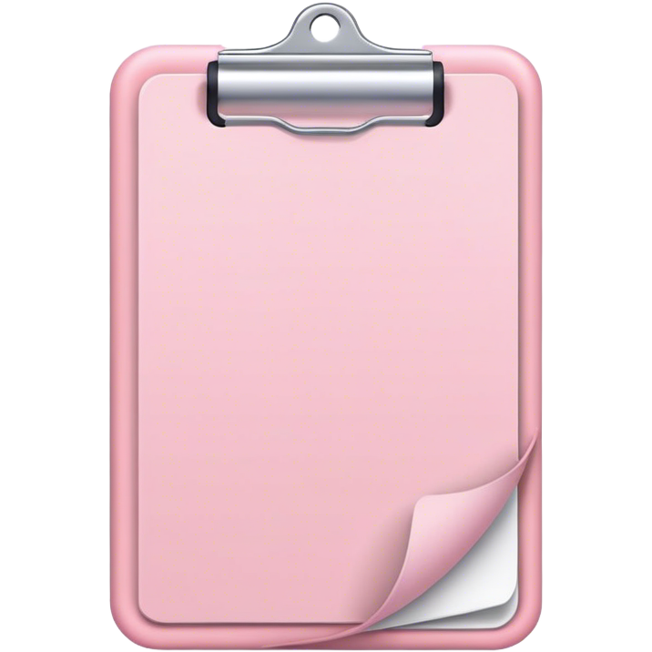 Light pink notepad
