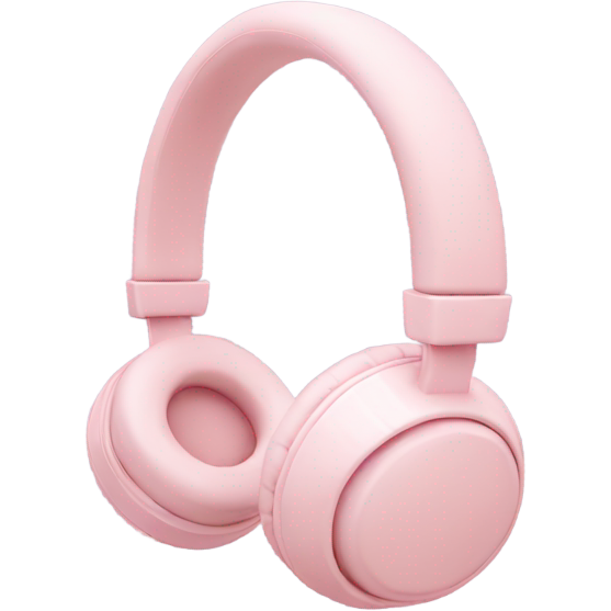 Pastel pink headphone