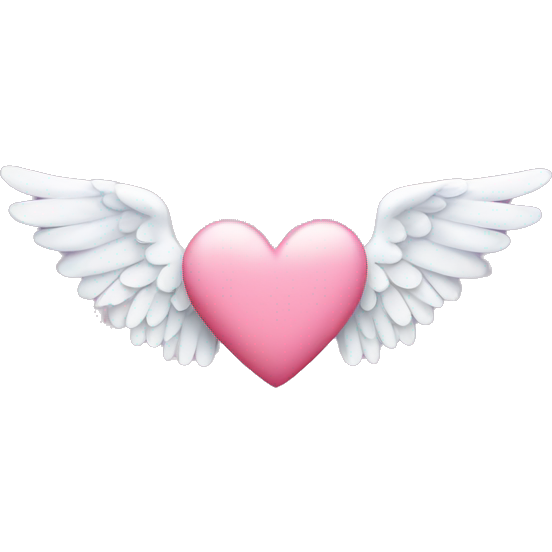 Heart with angel wings