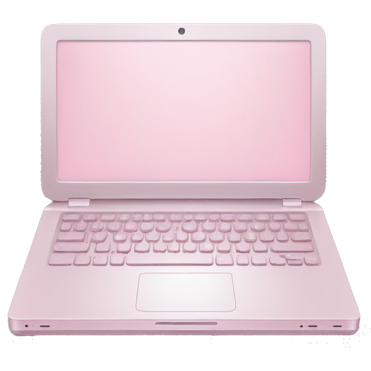 Light pink laptop