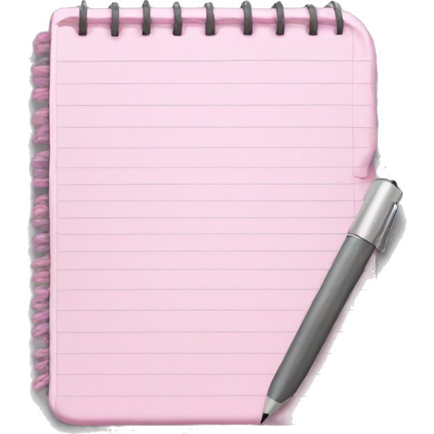 Light pink notepad