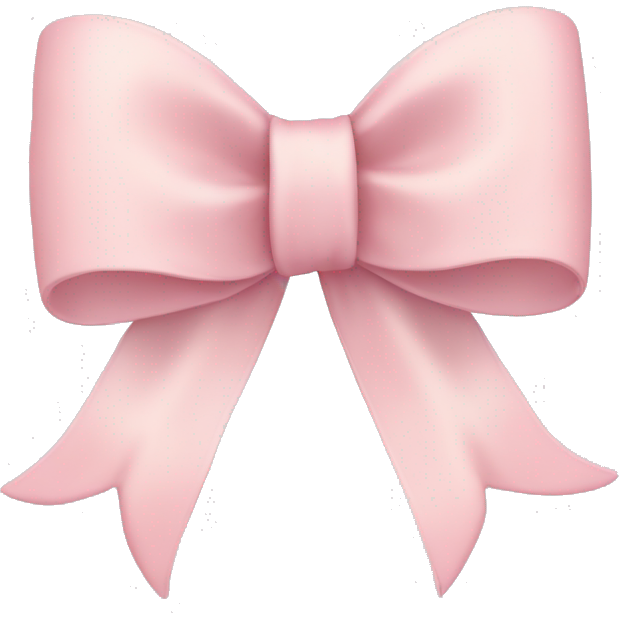 Light pastel Pink bow ribbon tied