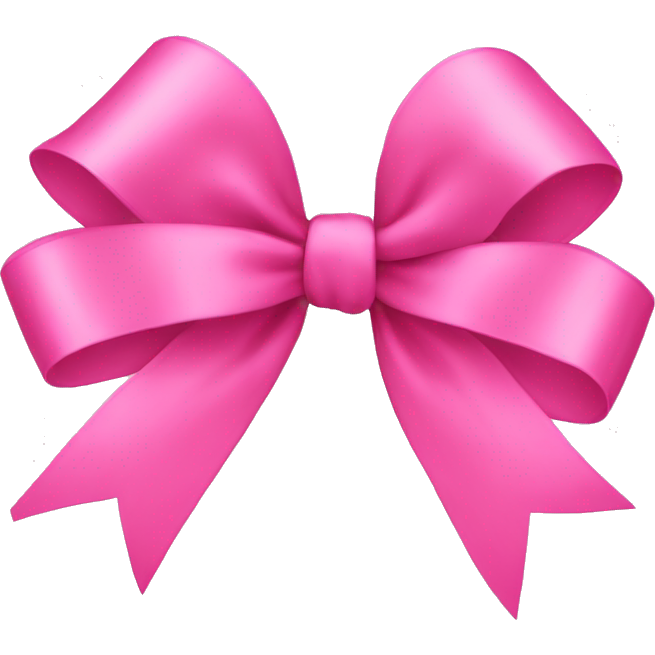 Pink ribbon bow