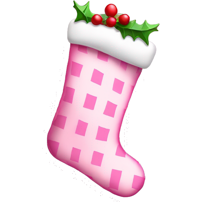 Pink pretty Christmas stocking
