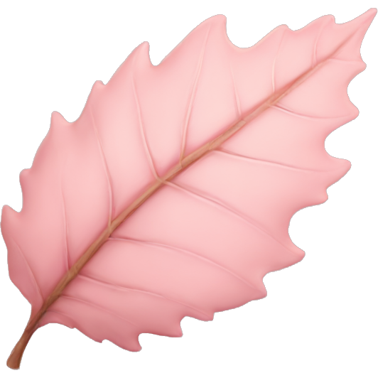 Autumn light pink leaf