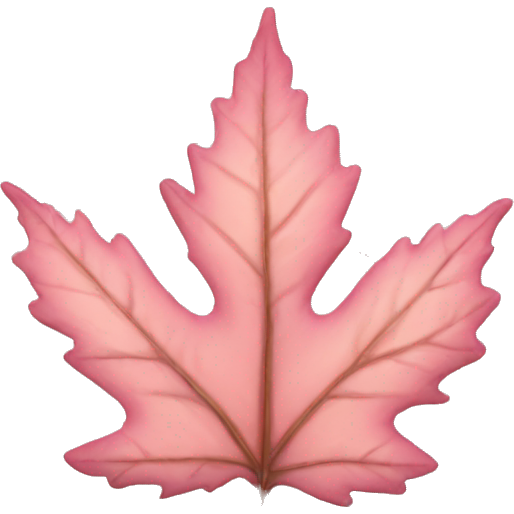 Autumn light pink leaf