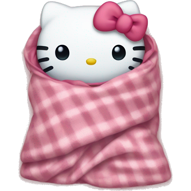 Hello kitty in a blanket