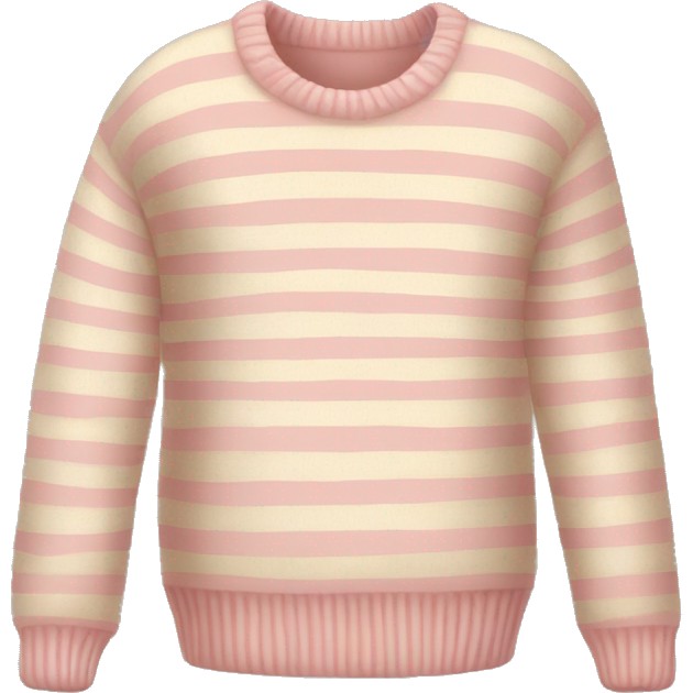 Light pink and beige striped sweater