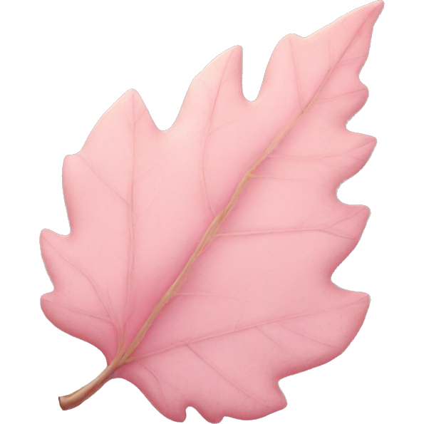 Light pink autumn leaf