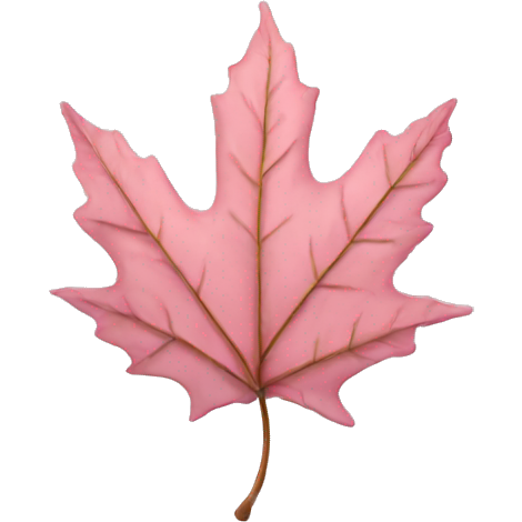 Light pink autumn leaf