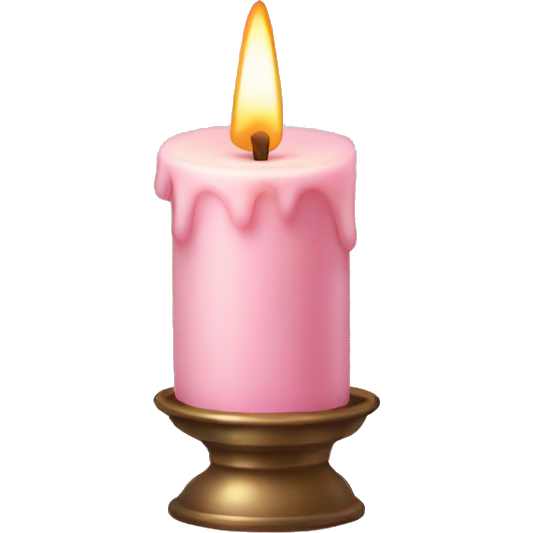 Light pink candle