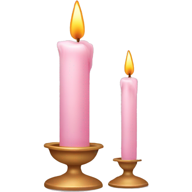 Light pink candle