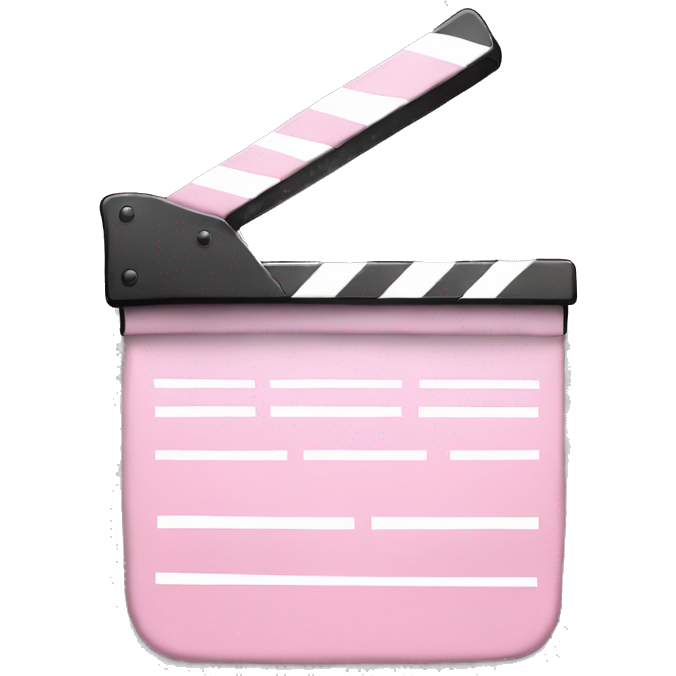 Light pink film clapper