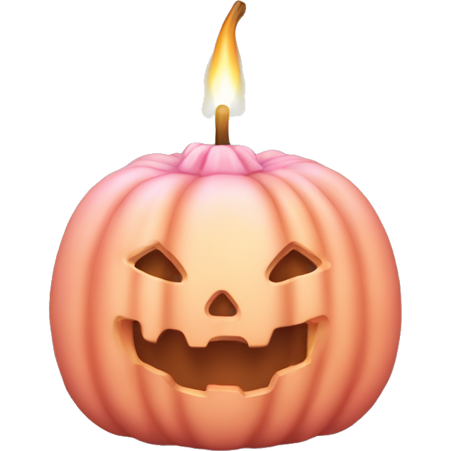 Light pink magic candle pumpkin