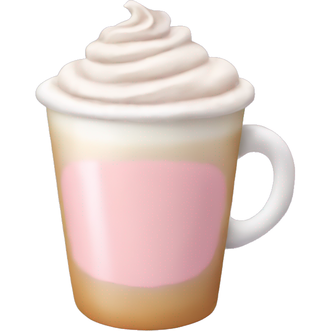Light pink pumpkin latte