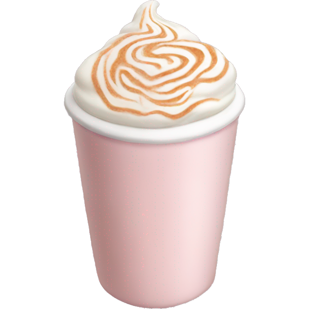 Light pink pumpkin latte