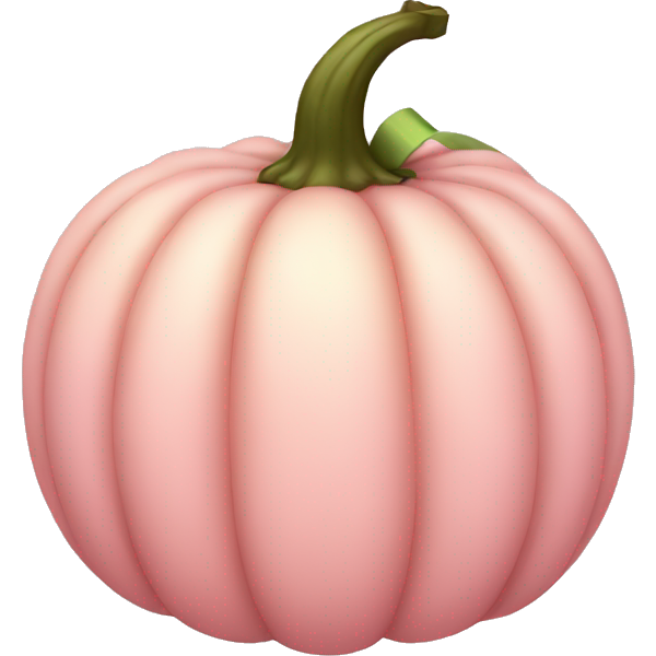 Light pink Pumpkin with a bow