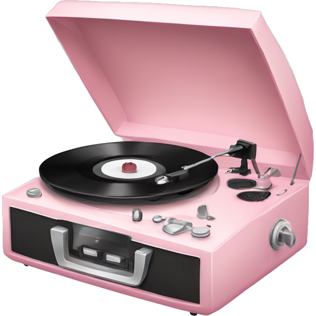 Light pink record player
