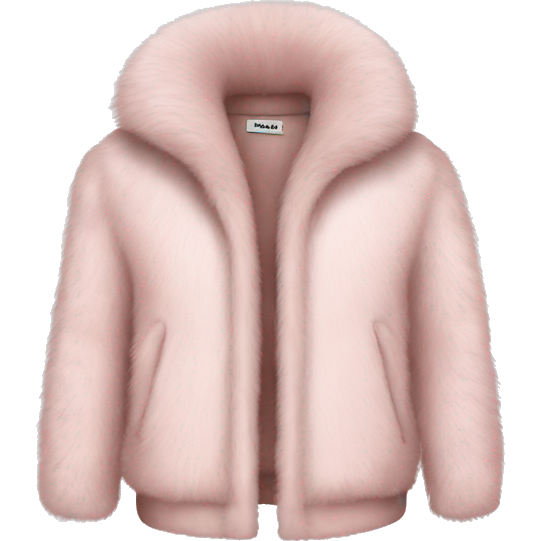 Pale pink fur jacket