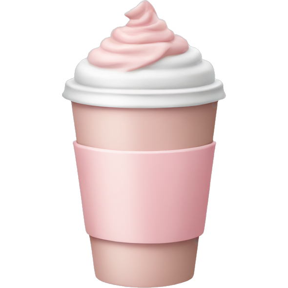 Pastel pink coffee