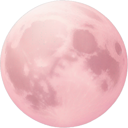 Pastel pink moon