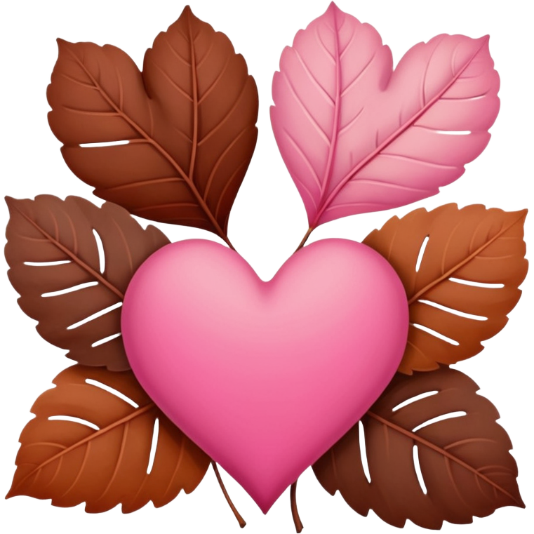 Pink and brown autumn winter love
