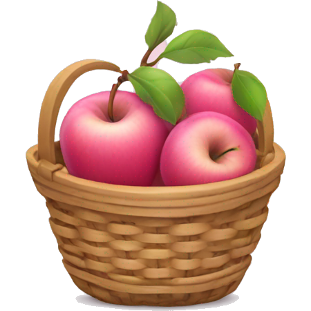 Pink apple basket