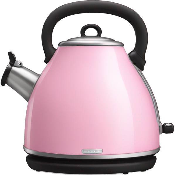 Pink smeg kettle