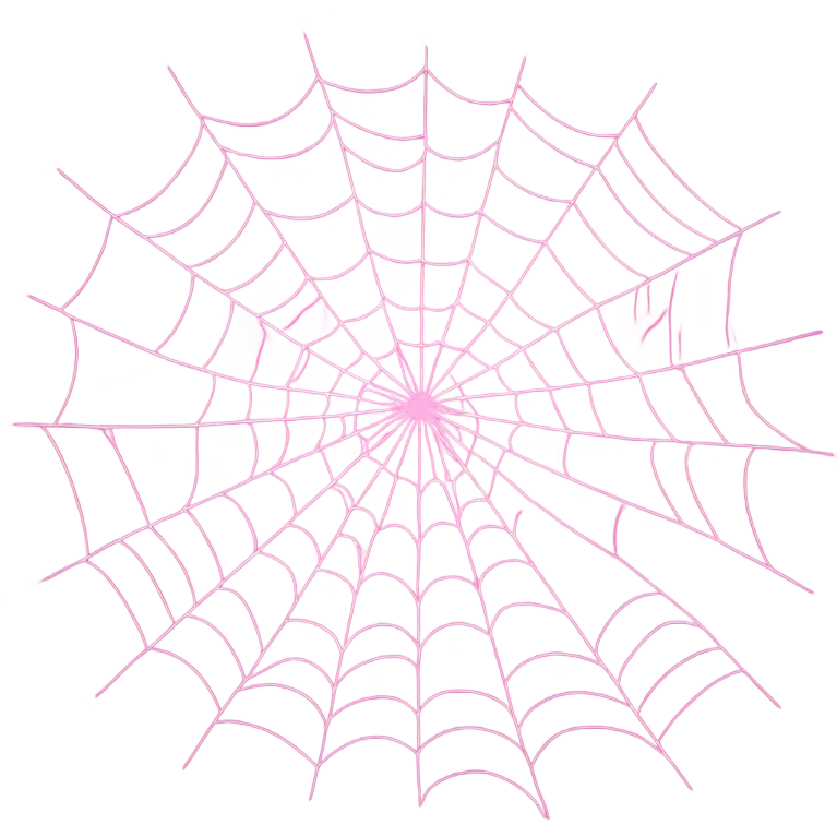 Pink spider web