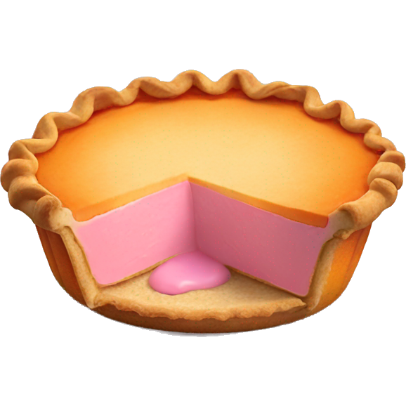 Pumpkin light pink pie