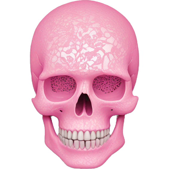Skull pink lace