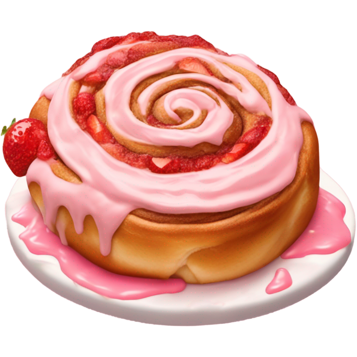 Strawberry cinnamon roll