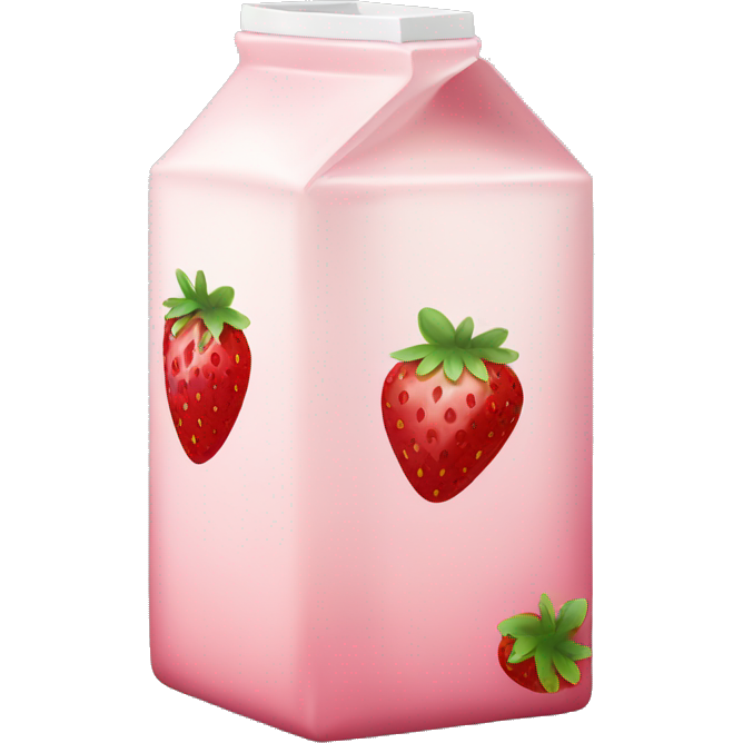 Strawberry milk carton