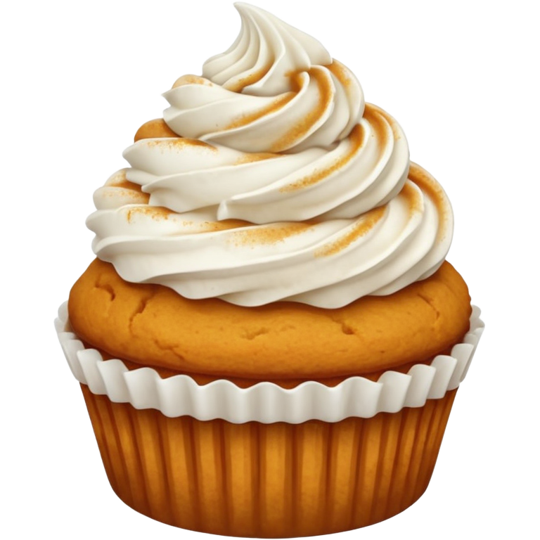 Super realistic pumpkin pie cupcake