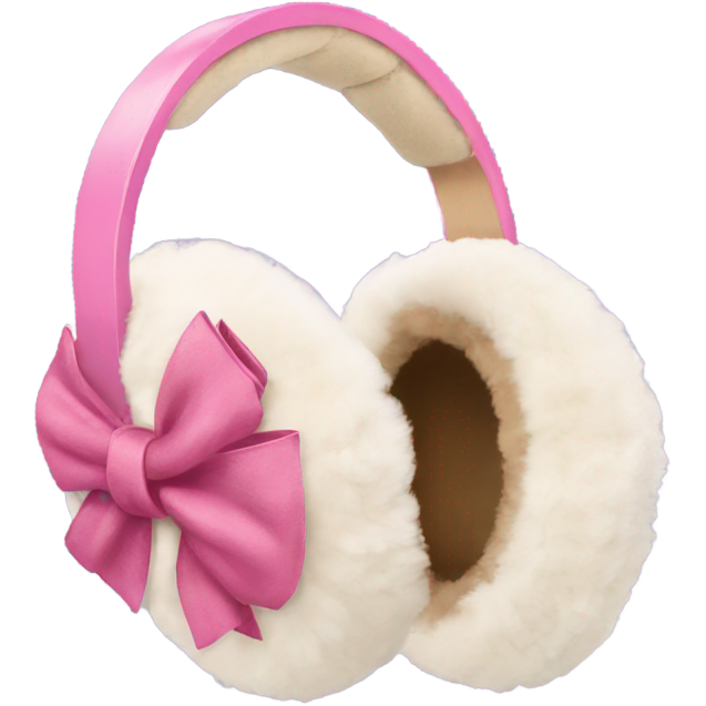 UGG earmuffs with pink bows