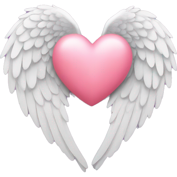 Heart with angel wings