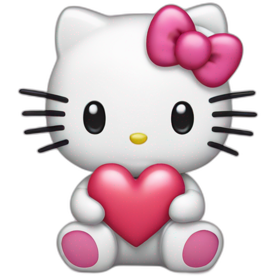 Hello kitty with heart