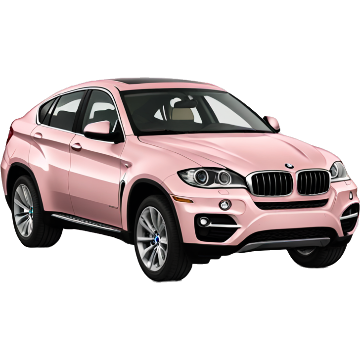 Light pink bmw x6 car