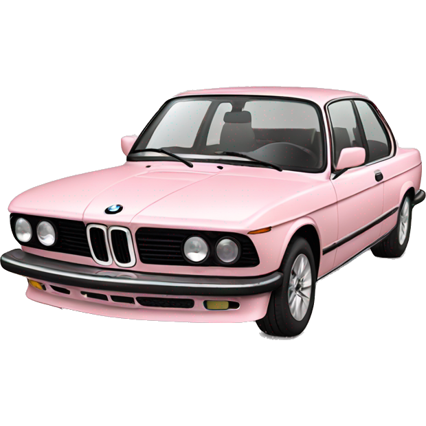 Pale pink BMW